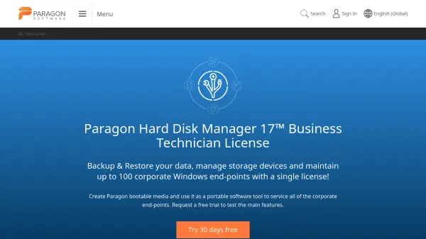 Paragon Hard Disk Manager 17 Business Technician License