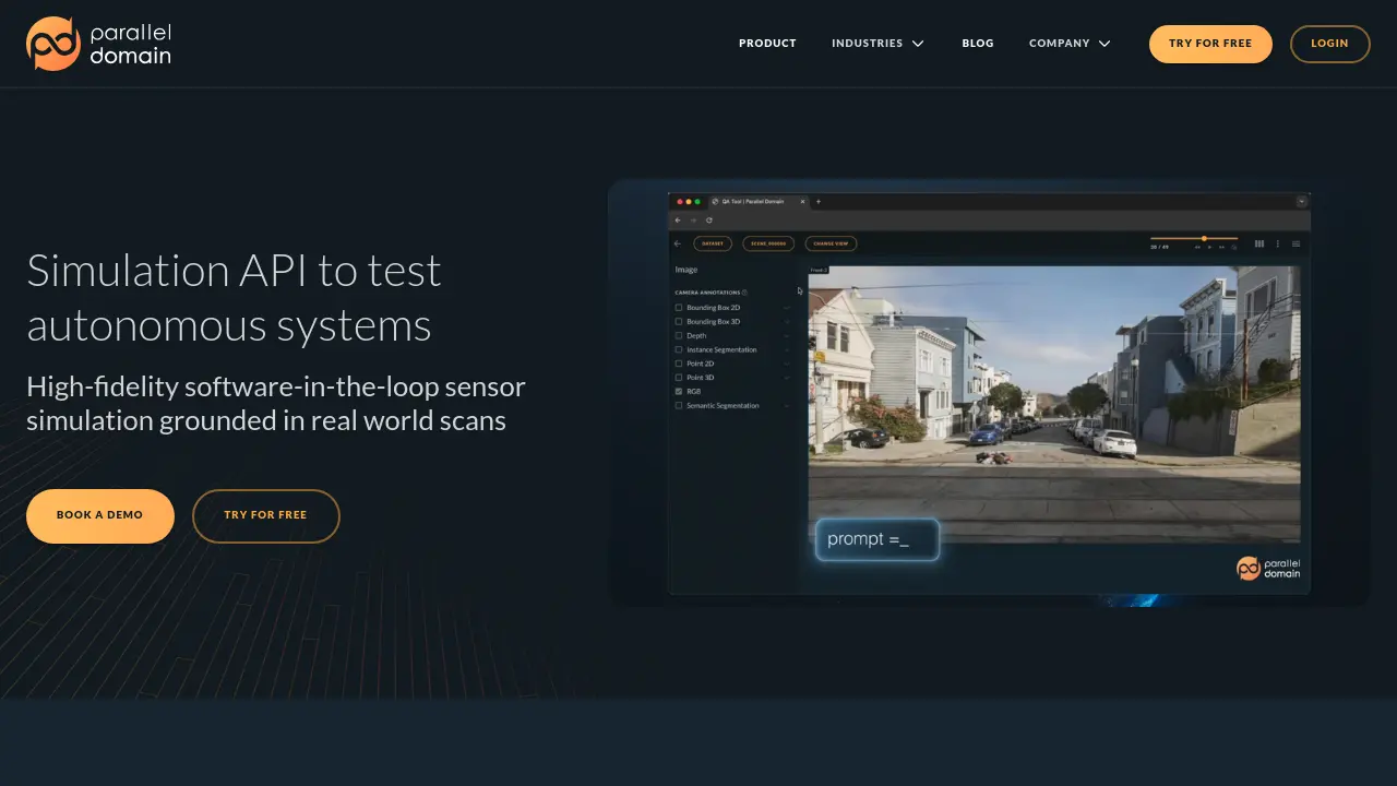 Simulation Tools Sensor Parallel Domain - High-fidelity Sensor Simulation for Autonomous Systems