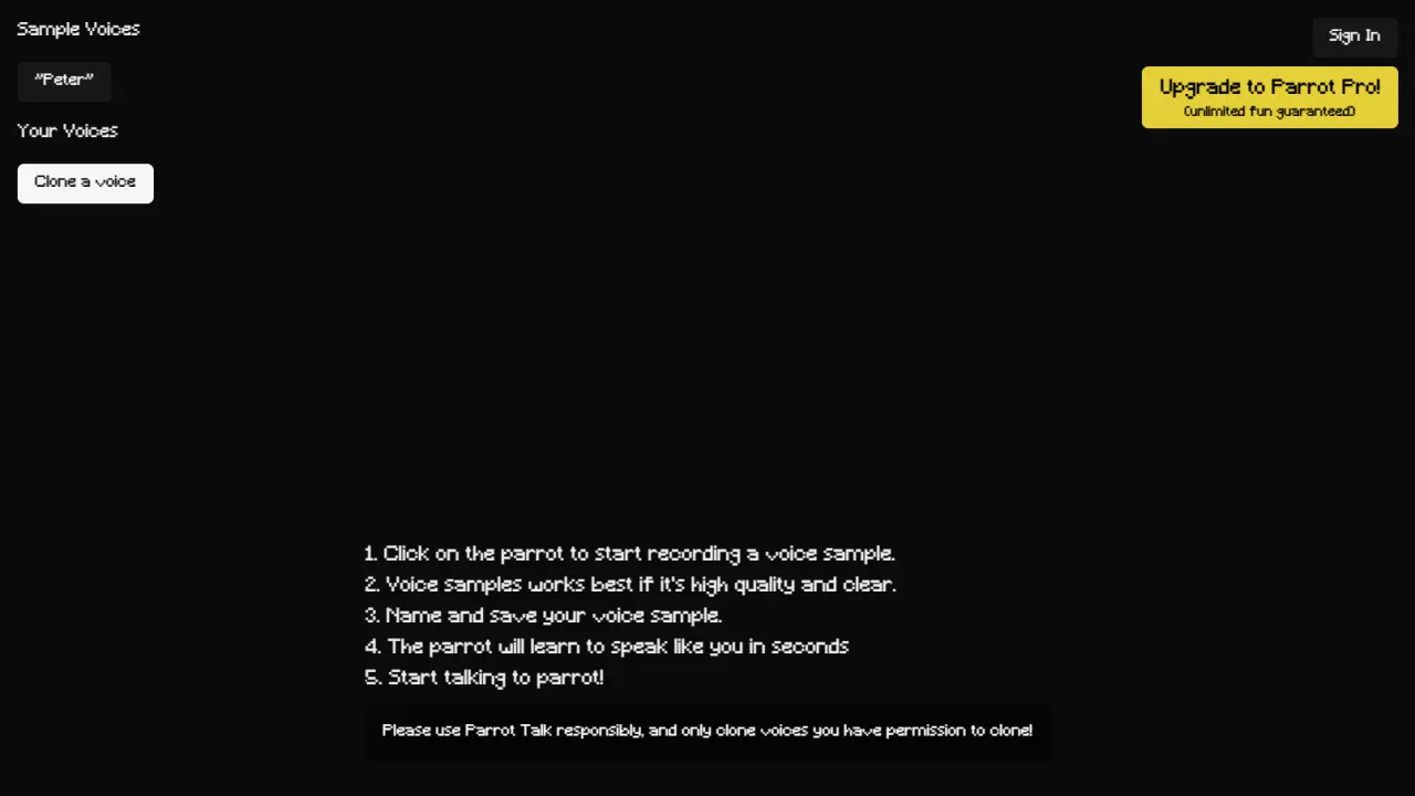 Parrot Talk screenshot