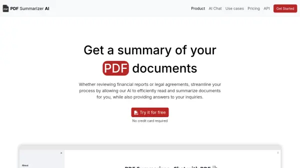 PDF Summarizer AI