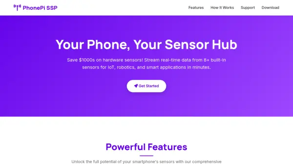 PhonePi Sensor Stream Pro