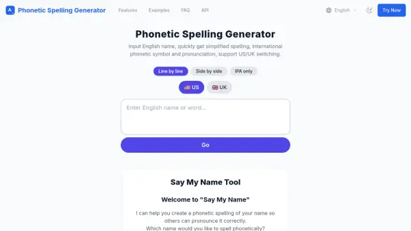 Phonetic Spelling Generator