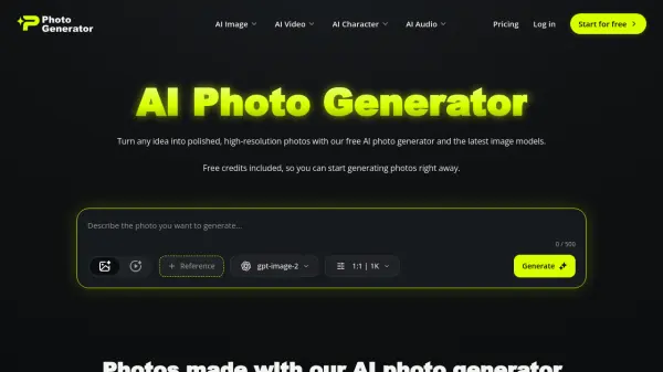 PhotoGenerator AI