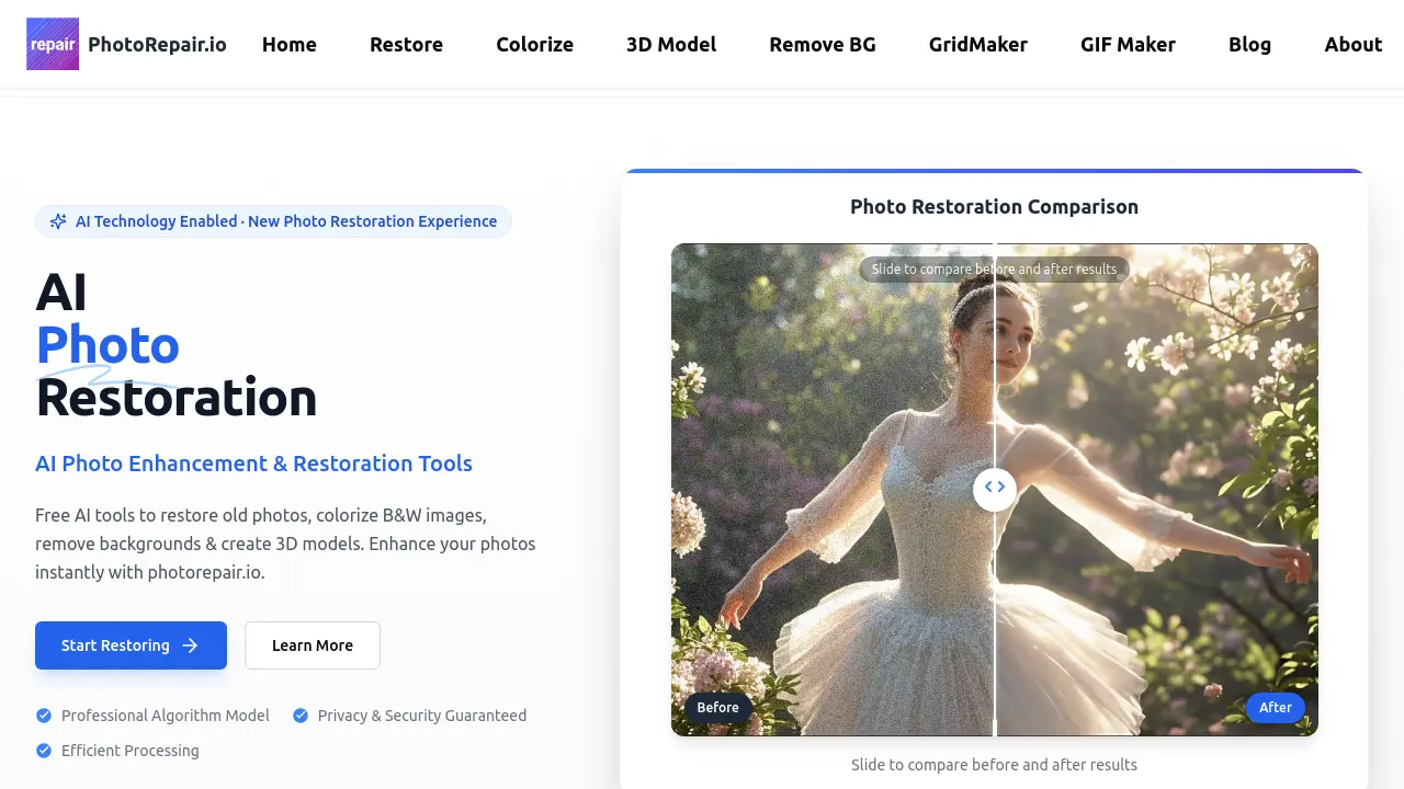 PhotoRepair.io screenshot
