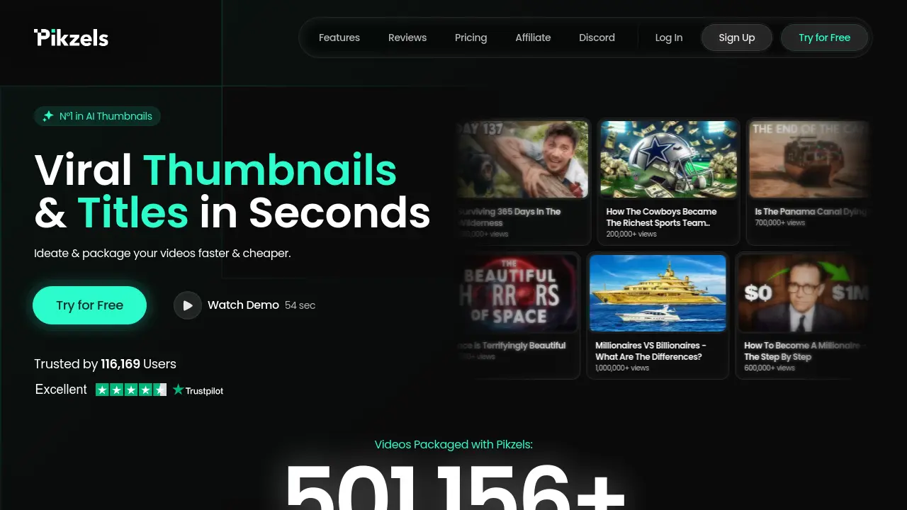 pikzels.com screenshot