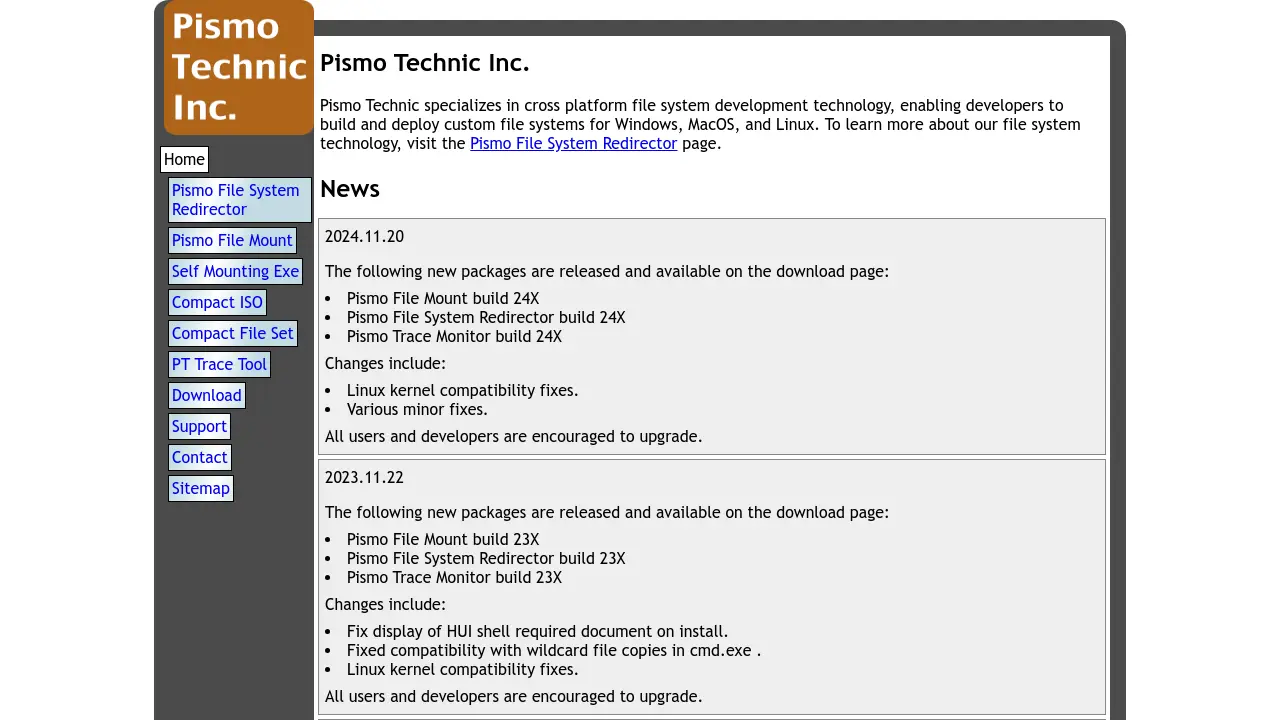 Pismo File System Redirector - Cross-platform file system development ...