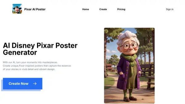 Pixar Poster Generator