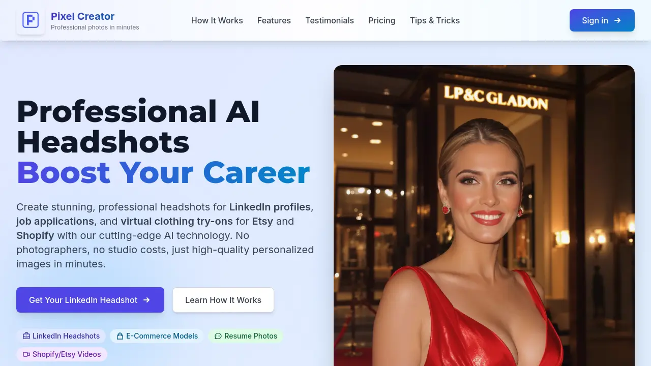 Pixel Creator - Professional AI Headshots Boost Your Career