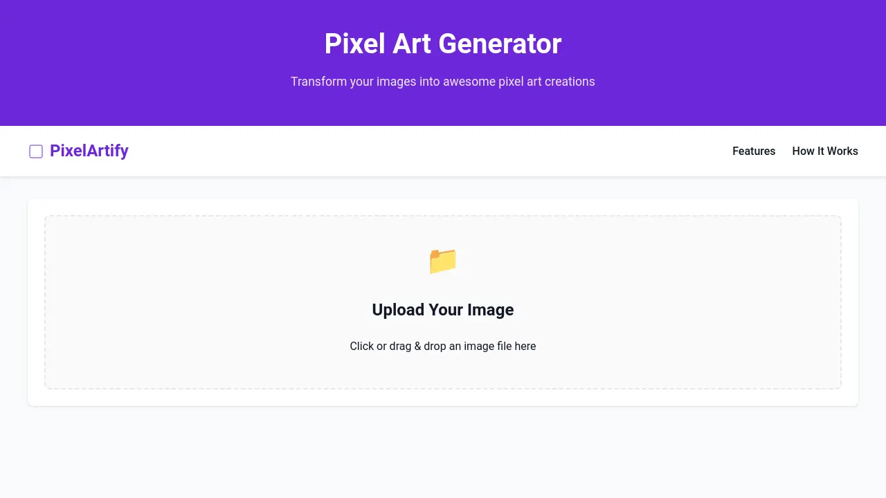 PixelArtify - Transform your images into awesome pixel art creations