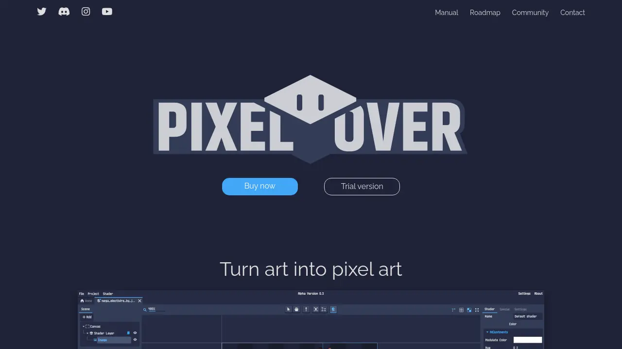 PixelOver - Turn art into pixel art