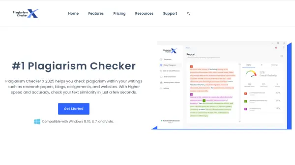 Plagiarism Checker X