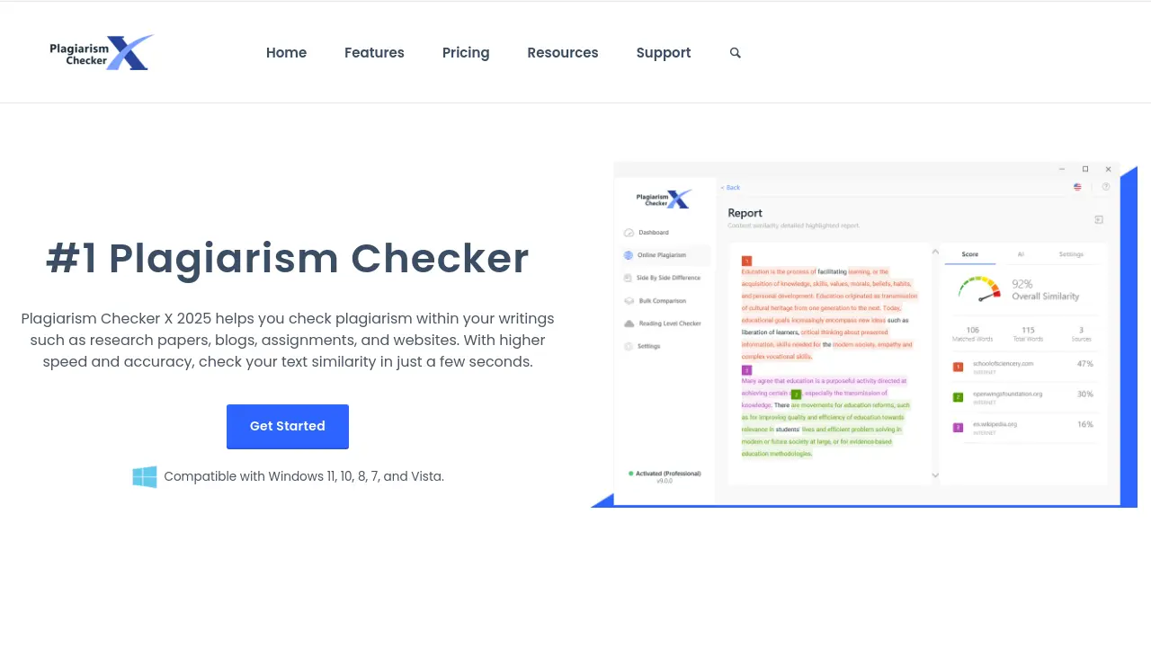Plagiarism Checker X screenshot