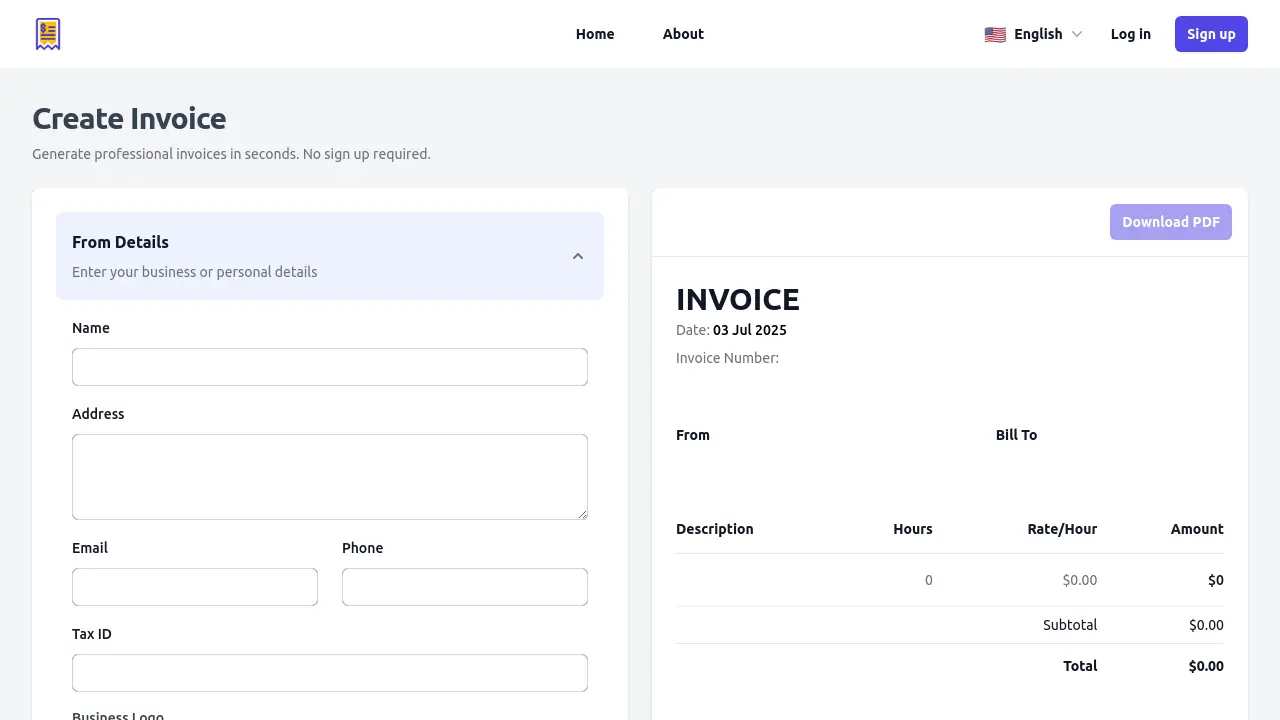 PlainInvoice - Create Professional Invoices Instantly with Zero Hassle
