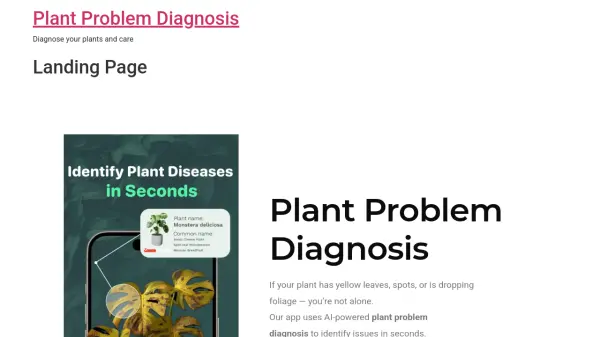 Plant Problem Diagnosis