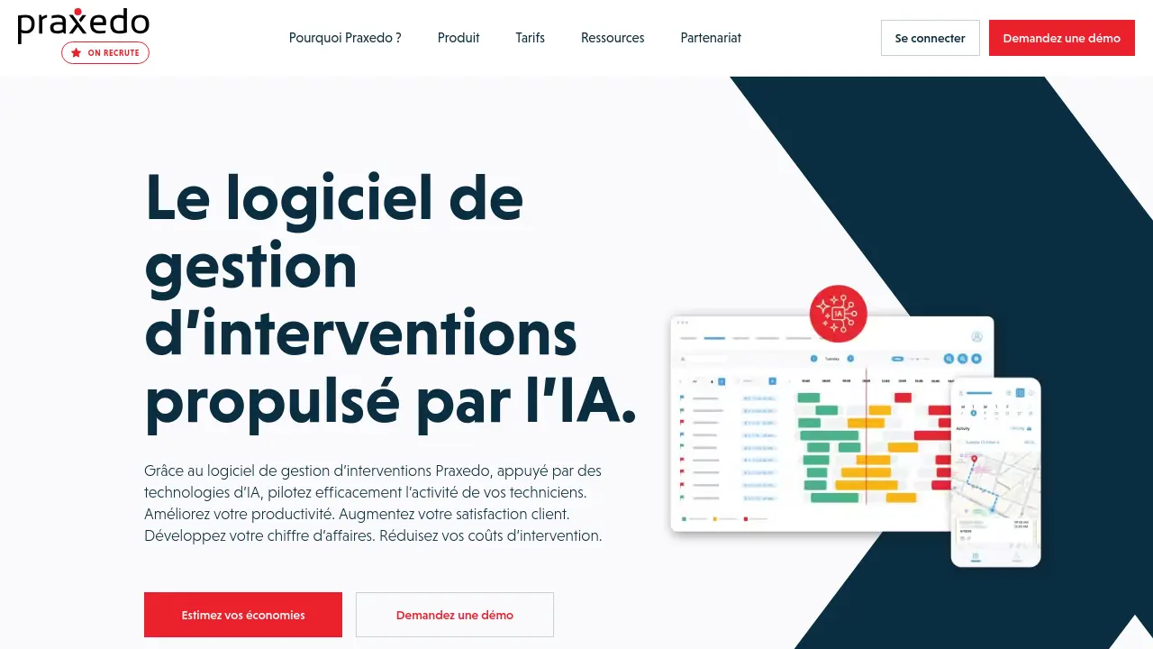 Praxedo - AI-powered field service management software for teams.