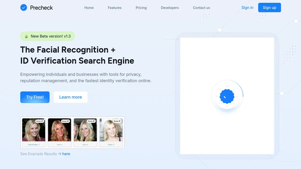 Security Code Reddit Precheck PreCheck - The Facial Recognition + ID Verification Search Engine