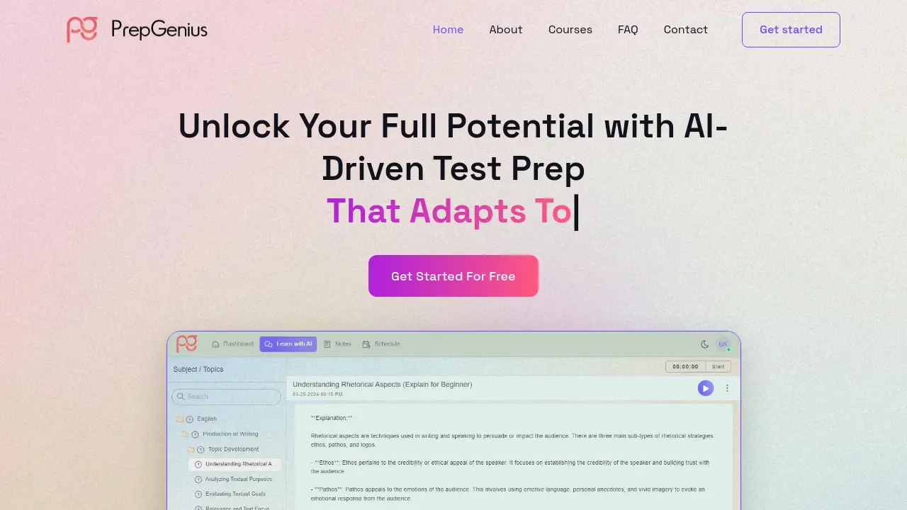 PrepGenius.ai screenshot