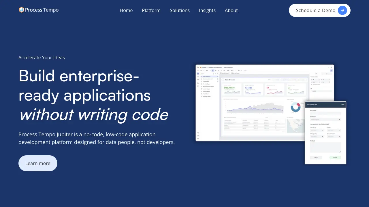 Process Tempo Jupiter - Build enterprise-ready applications without ...