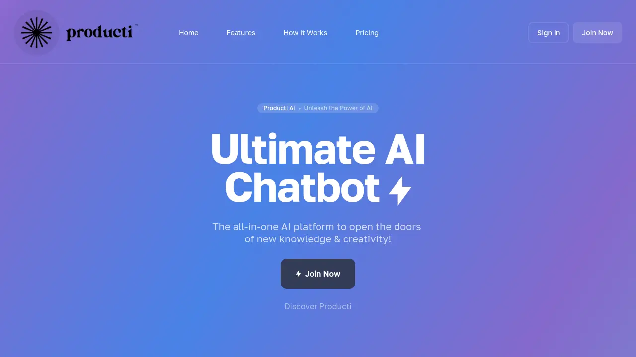 Producti AI - Unleash the Power of AI