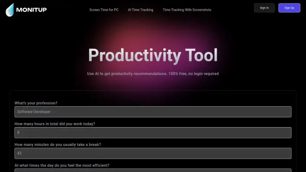 Productivity Tool by MonitUp