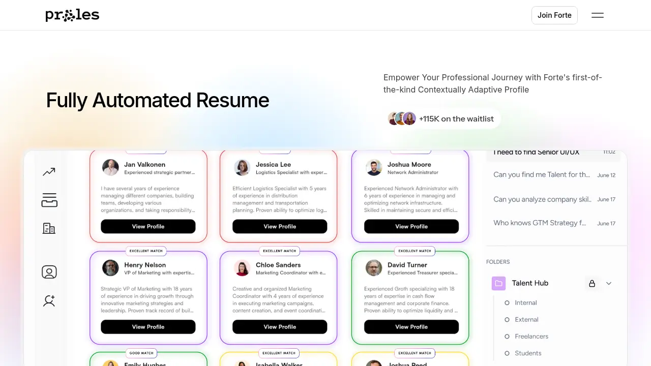 Proles - AI-Native, People-First Talent Platform
