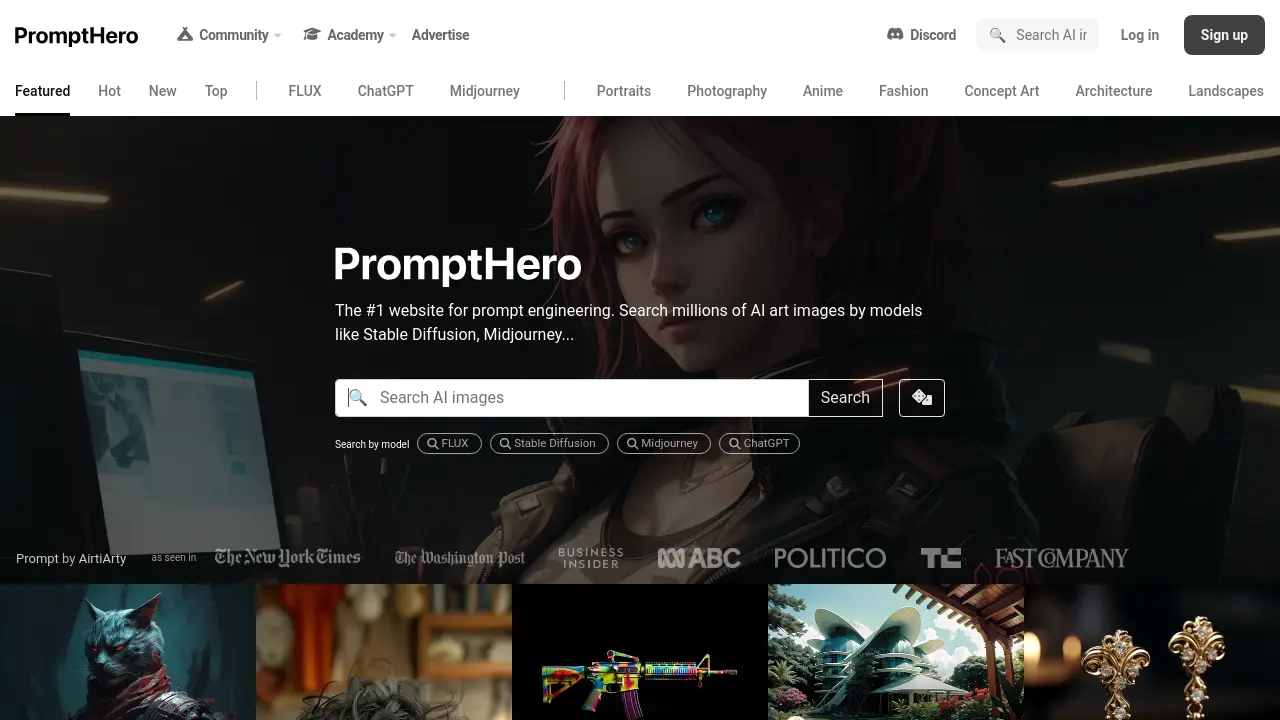 PromptHero - The #1 website for prompt engineering and AI art discovery