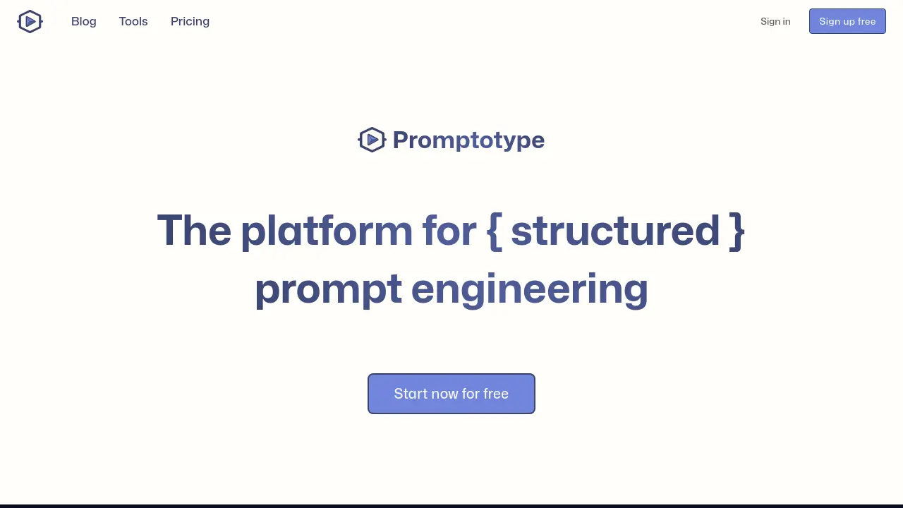Promptotype - The platform for structured prompt engineering