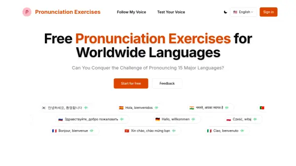 Pronunciation Exercises