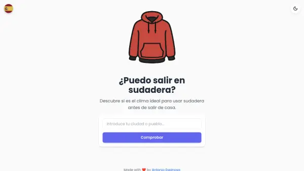 ¿Puedo salir en sudadera?