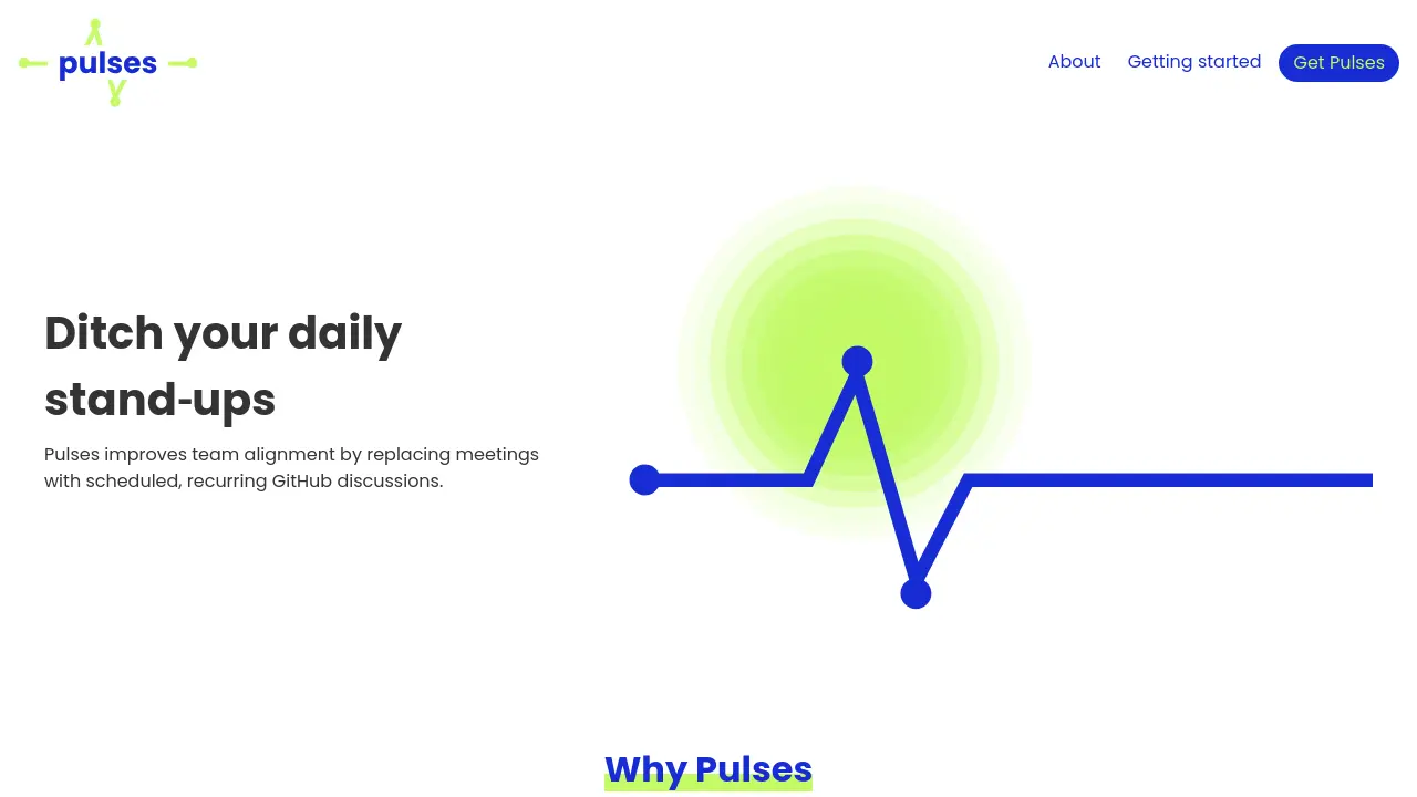 Pulses - Replace meetings with scheduled GitHub discussions for better ...