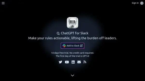 Q, ChatGPT for Slack