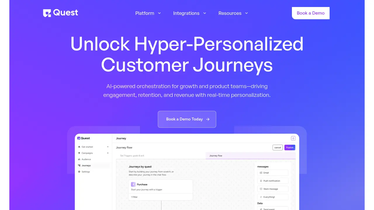Quest - AI-powered orchestration for growth and product teams