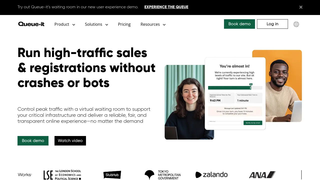 Queue-it - Virtual Waiting Room for High-Traffic Website Protection