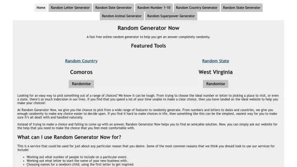 Random Generator Now