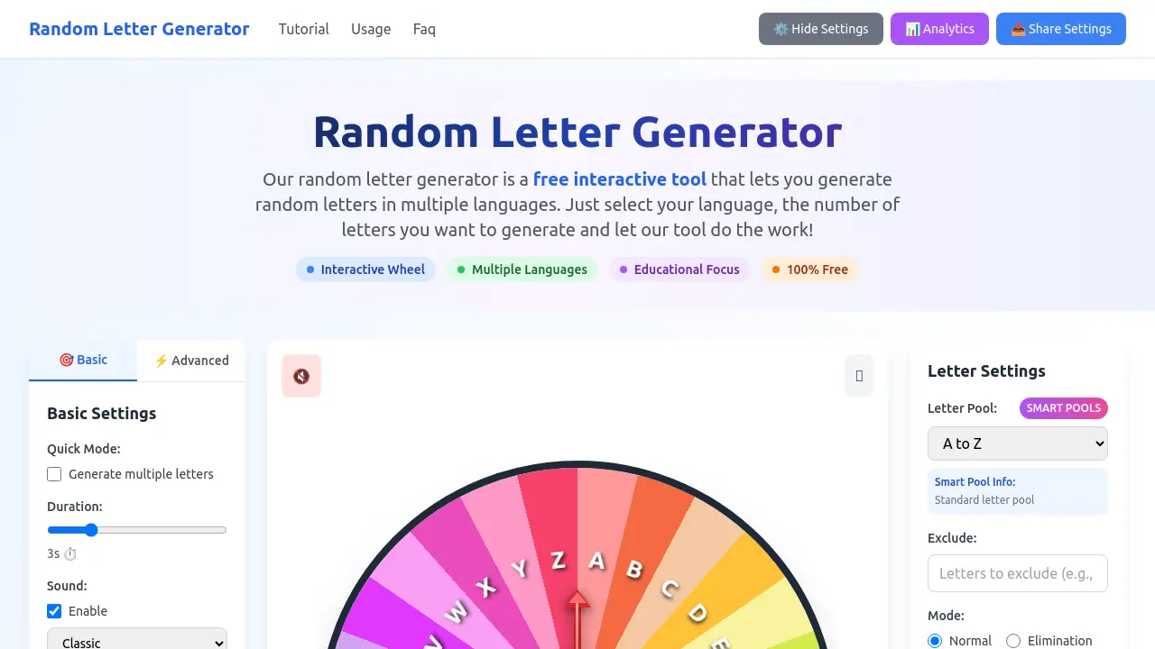 random-letter-generator.net - Generate random letters interactively for ...