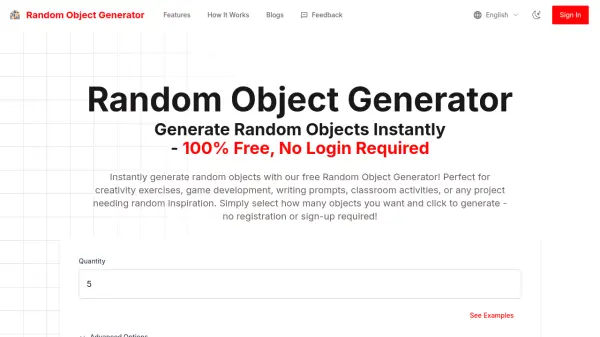 Random Object Generator
