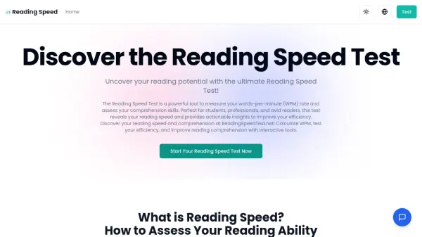 Reading Speed Test