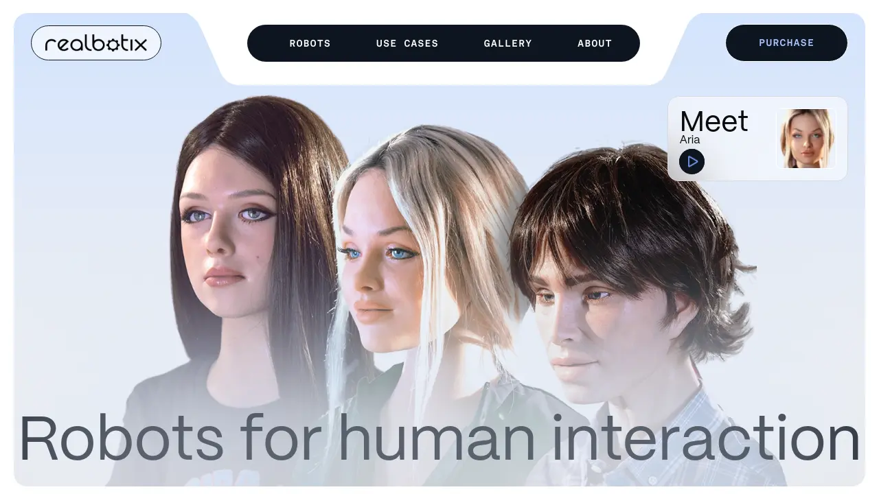 Real Life Bot Realbotix - AI-powered robots for human interaction