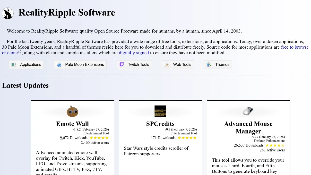 RealityRipple Software - Open Source Freeware Tools for Desktop ...