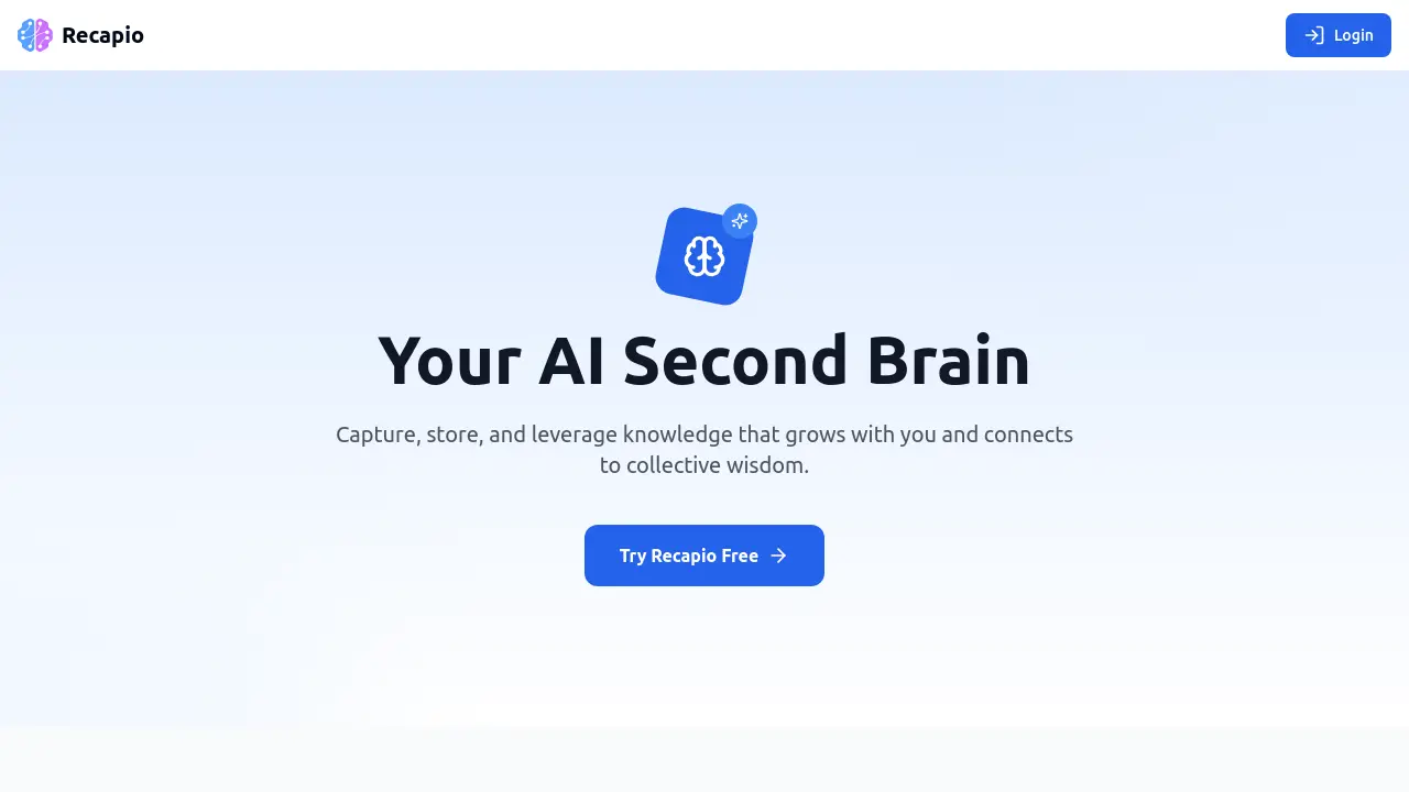 Recapio - Your AI Second Brain