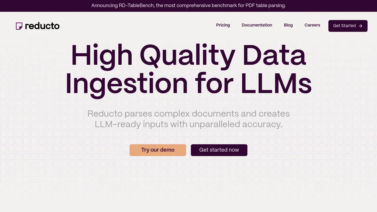 Reducto - High Quality Data Ingestion for LLMs