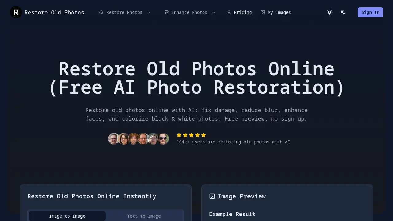 Restore Old Photos screenshot