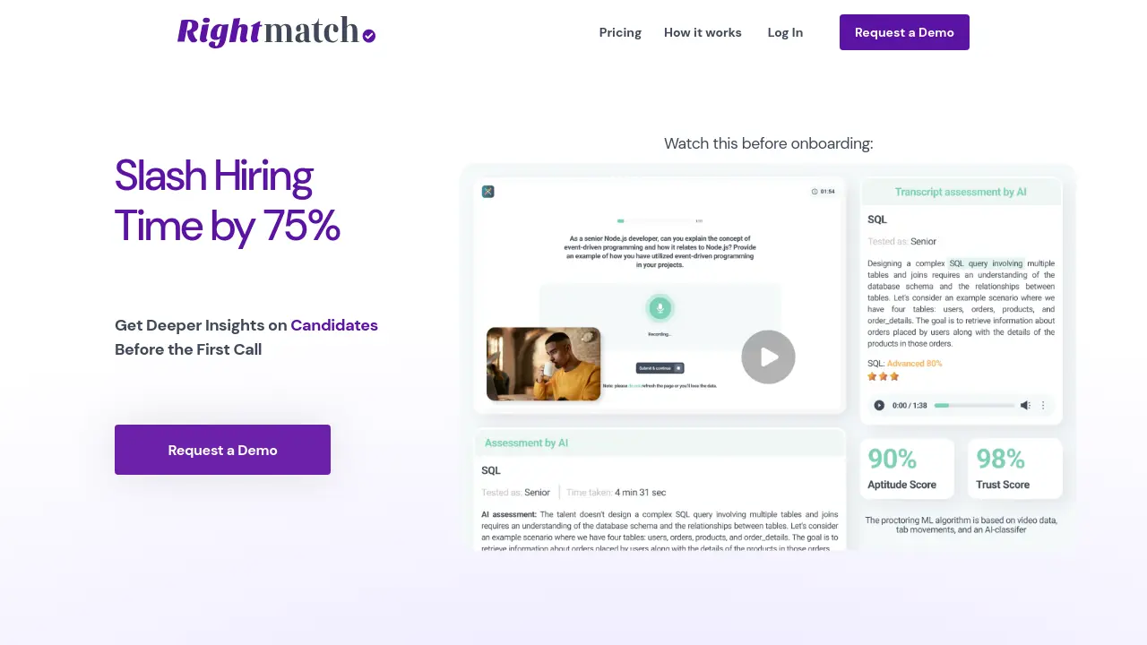 rightmatch.app screenshot