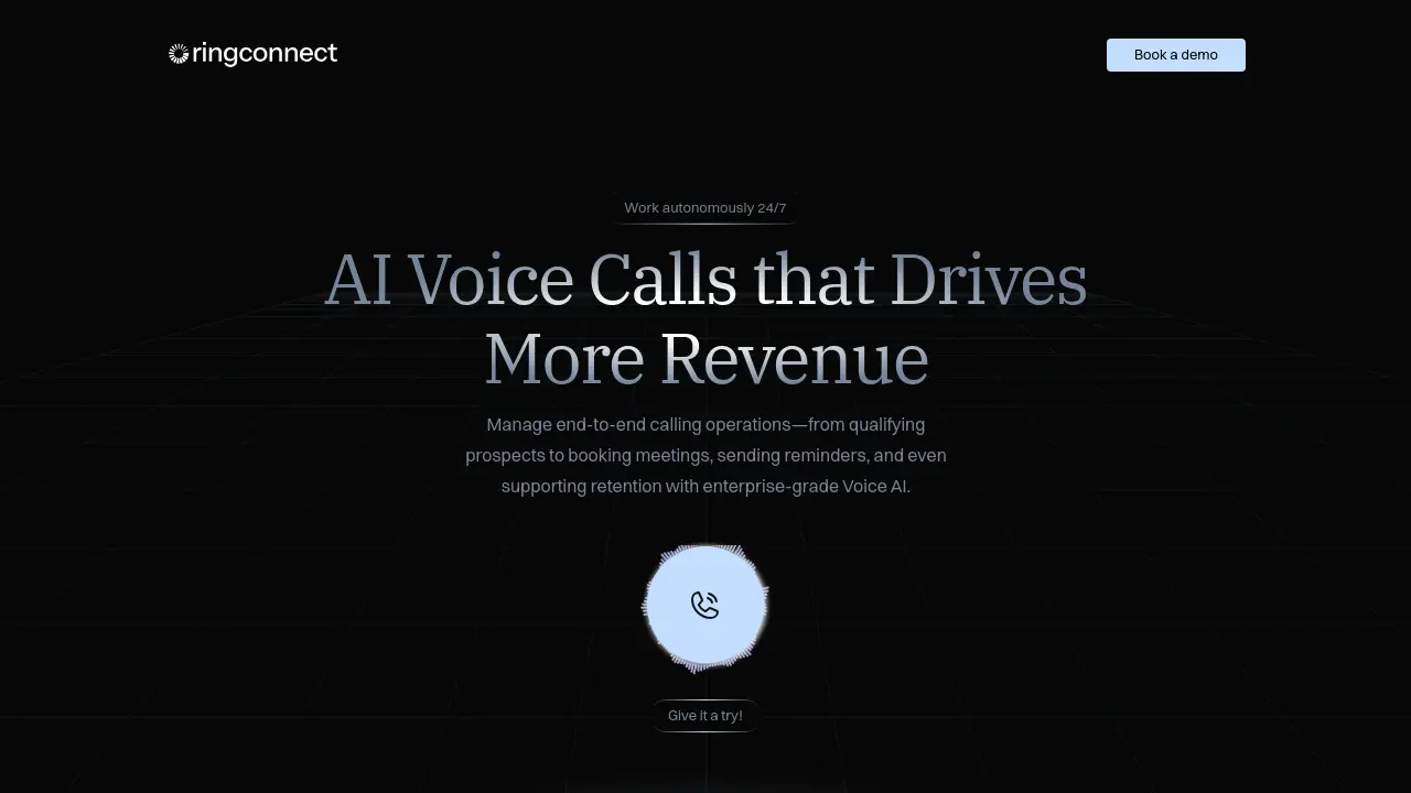 RingConnect - AI Voice Calls that Drives More Revenue