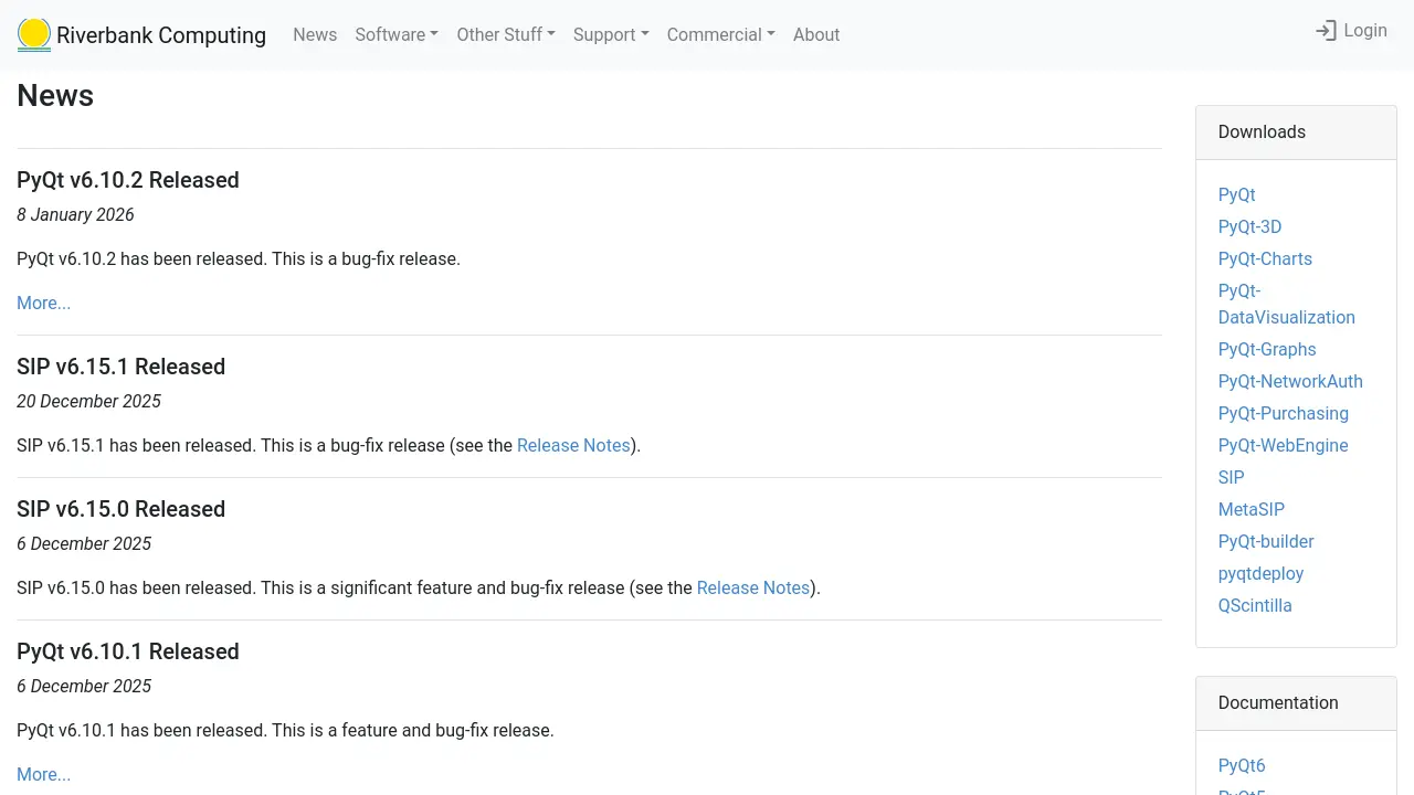 Riverbank Computing - Python bindings for Qt framework enabling cross ...