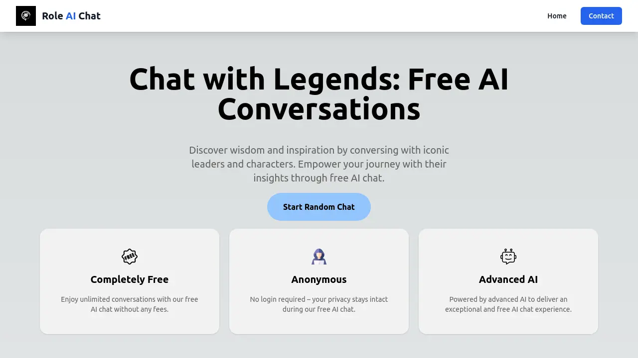 Role AI Chat - Chat with Legends: Free AI Conversations