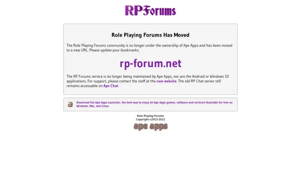 Role Playing Forums
