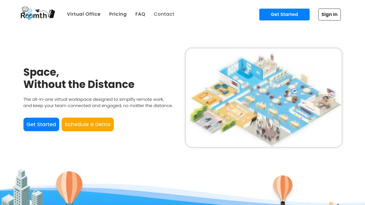 Roomth - All-in-One Virtual Workspace for Remote Teams