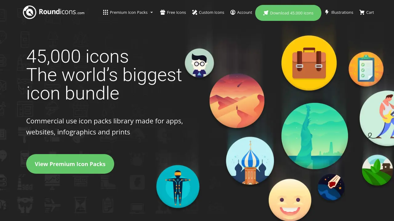 Round Icons - Premium icon packs library for apps, websites, and prints
