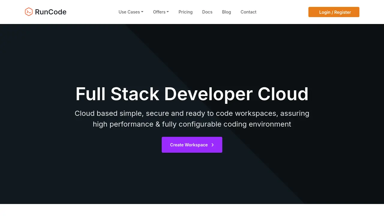 RunCode - Secure Cloud Development Environments with AI Assistance